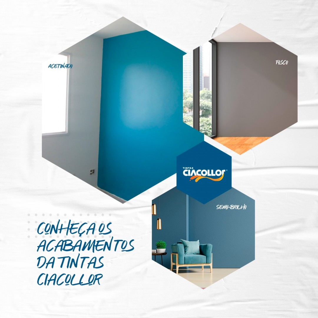 Conheça os acabamentos da Tintas Ciacollor