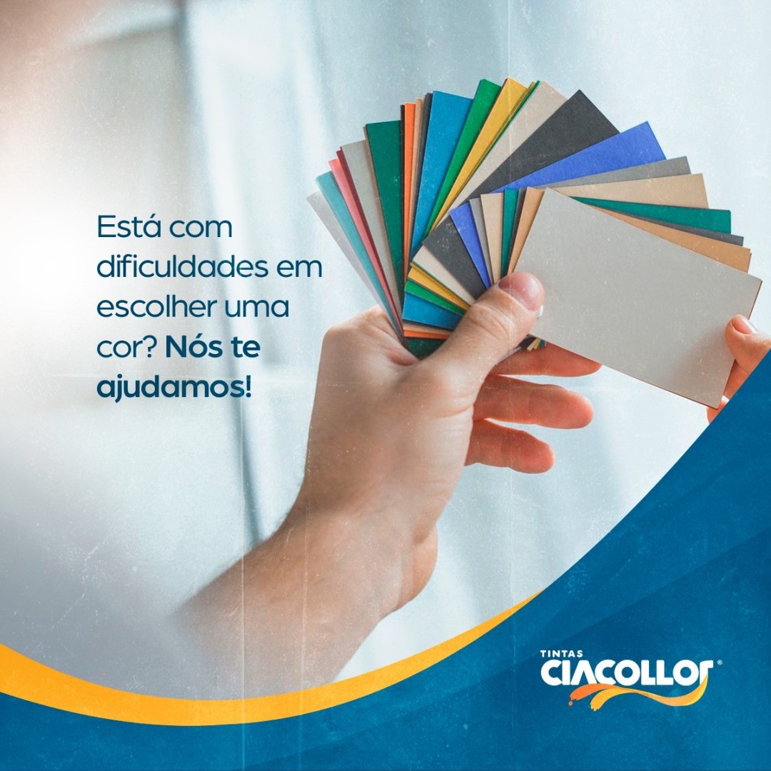 ESTÁ COM DIFICULDADE EM ESCOLHER UMA COR? NÓS TE AJUDAMOS