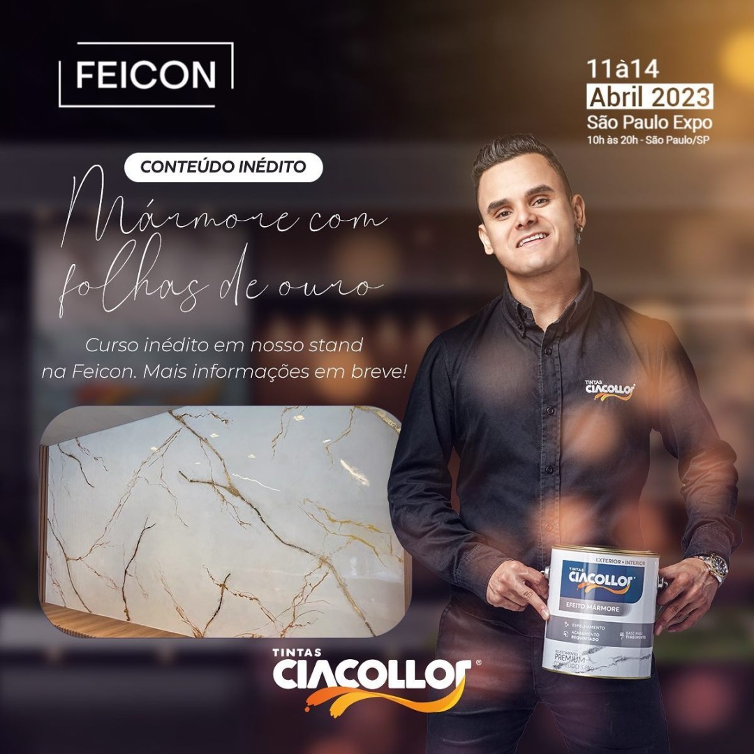 CONTEÚDO INÉDITO - MARMORE COM FOLHAS DE OURO DO GUILHERME NERY